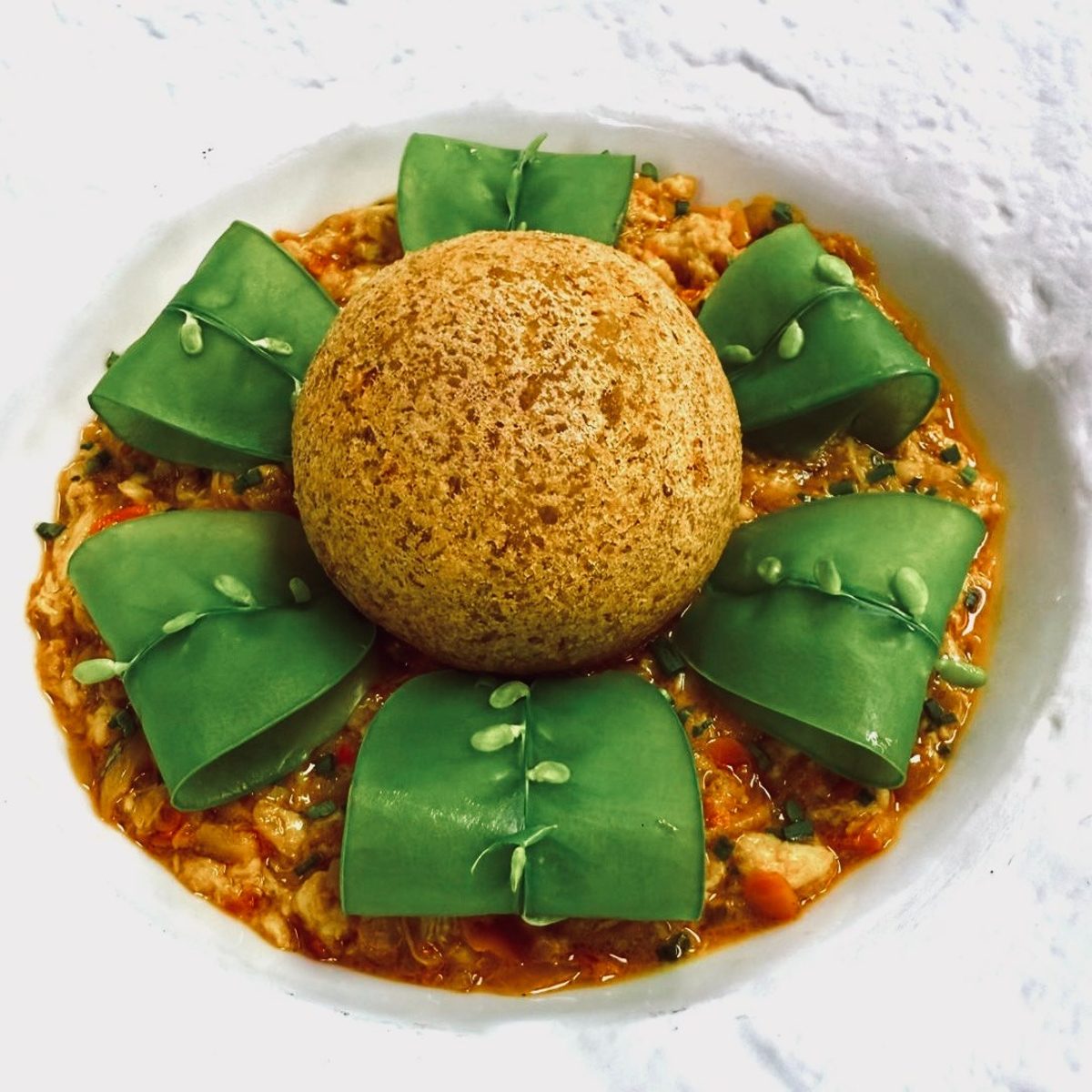 A Chef Who Paints with Food