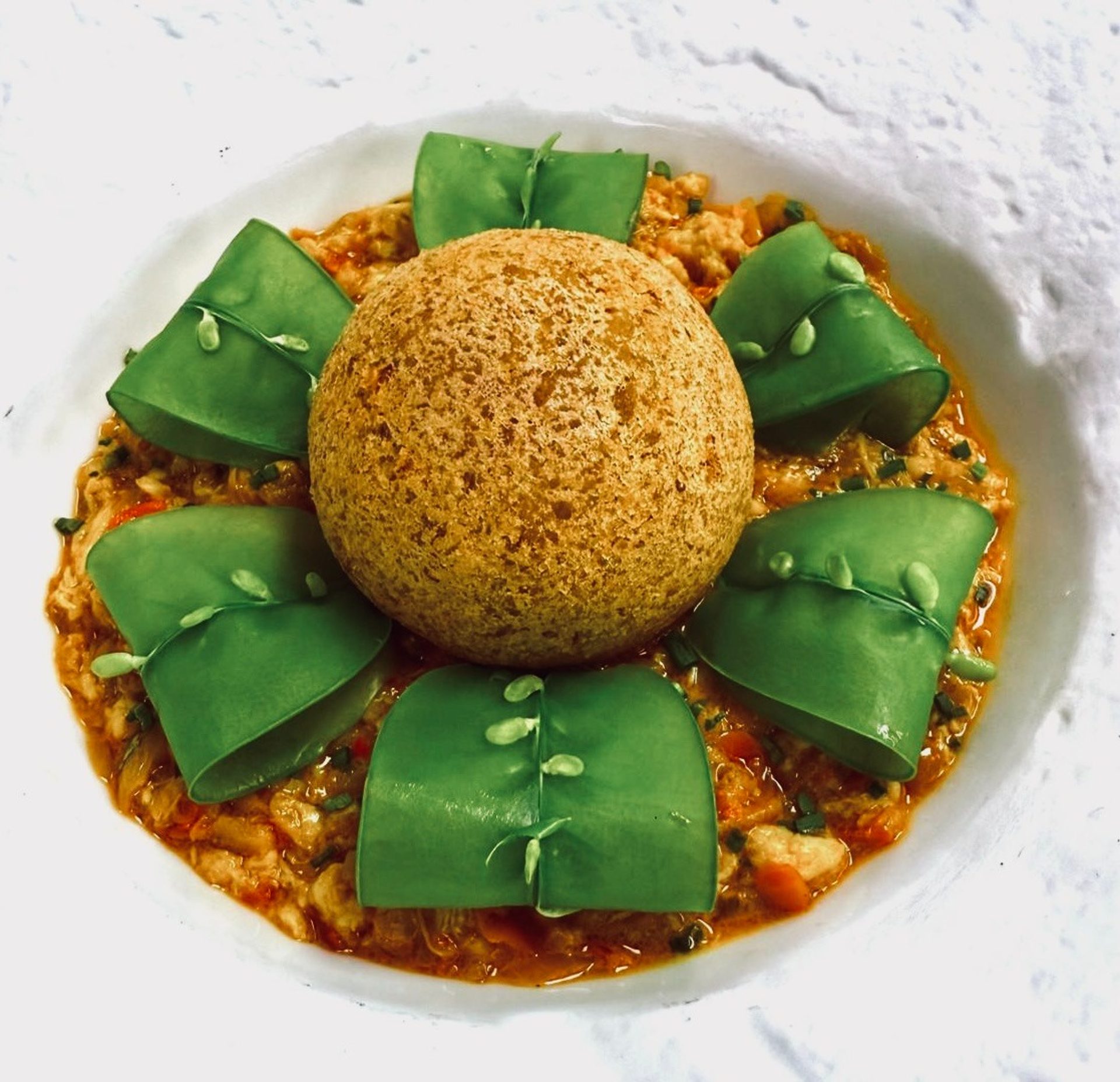 A Chef Who Paints with Food